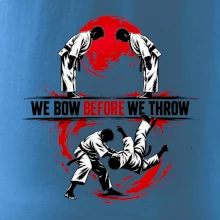 We bow before we throw judo
