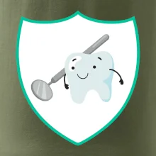 Zúbok na prsníku - zrkadlo