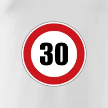 Dopravná značka - obmedzenie rýchlosti 30 Dopravná značka - obmedzenie rýchlosti 30