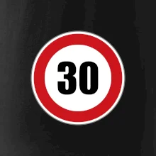 Dopravná značka - obmedzenie rýchlosti 30