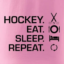 Pozemný hokej eat sleep repeat