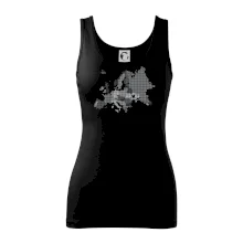 Mapa Európy - srdce v Ukrajine