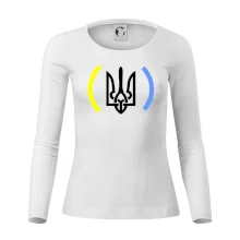 Ukrajina trojzubec s farbami Ukrajina trojzubec s farbami