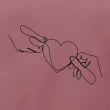 Dve ruky a srdce jedným ťahom