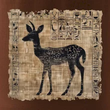 Egyptské hieroglyfy srnka