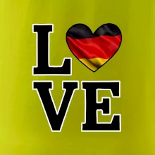 Love Nemecká vlajka Love Nemecká vlajka