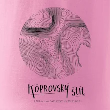 Kôprovský štít - vrstevnice v kruhu