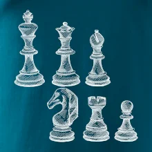 Šachové figúrky kreslené