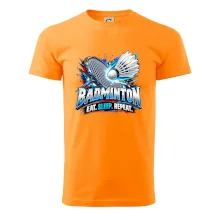 Bedmintonová raketa s košíčkom eat sleep repeat