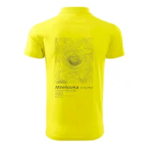 Milešovka - vrstevnice v obdĺžniku