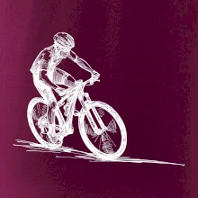 MTB kreslený cyklista