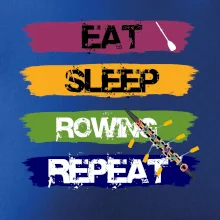 Eat sleep rowing repeat farebné