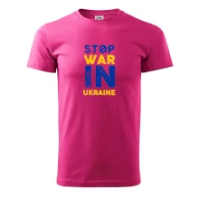 Farebný nápis Stop war in ukraine Farebný nápis Stop war in ukraine