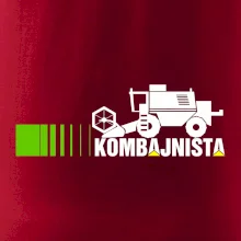 Kombajnista zelená a žltá Kombajnista zelená a žltá