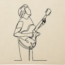 Gitarista jedným ťahom