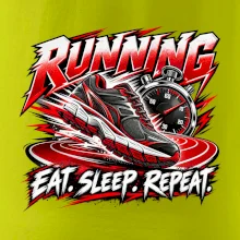 Bežecká topánka so stopkami eat sleep repeat