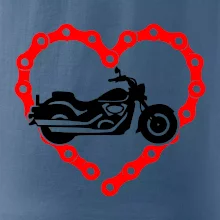 Moto srdce reťaz - chopper