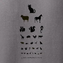 Očný test zvieratká Očný test zvieratká