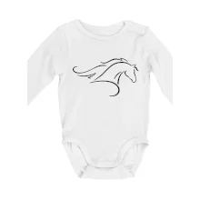 Kôň - bežiaci silueta hlavy Kôň - bežiaci silueta hlavy