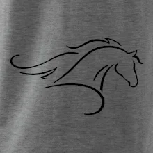 Kôň - bežiaci silueta hlavy