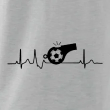 EKG futbal rozhodca a píšťalka