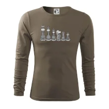 Šachové figúrky v rade - kreslené