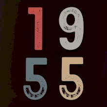 Vintage číslica 1955
