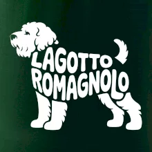 Lagotto romagnolo nápis v tele