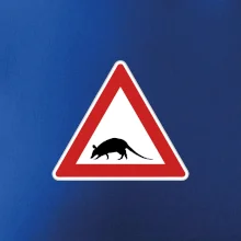 Dopravná značka - krysa Dopravná značka - krysa