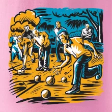 Petanque hra - modro oranžová
