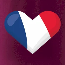 Francúzska vlajka srdca