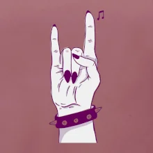 Rocková ruka dámska