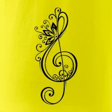 Husľový kľúč kvety