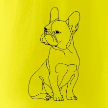 Francúzsky buldoček čierna kresba