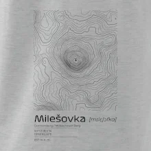 Milešovka - vrstevnice v obdĺžniku