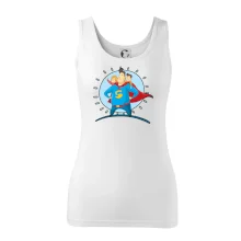 Táta superman - dievča a chlapec Táta superman - dievča a chlapec