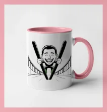 Vysmiatý kreslený skokan