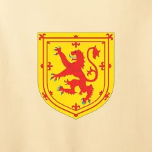 Škótsky lev na hrudi