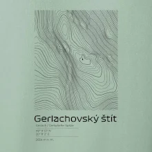 Gerlachovský štít - vrstevnice v obdĺžniku