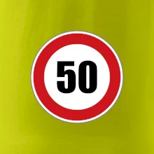 Dopravná značka - obmedzenie rýchlosti 50 Dopravná značka - obmedzenie rýchlosti 50