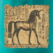 Egyptské hieroglyfy jednorožec Egyptské hieroglyfy jednorožec