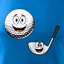 Parové tričko - Golfová palica a loptička