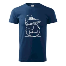 Futbalová lopta kopačka jedným ťahom Futbalová lopta kopačka jedným ťahom