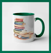 Knihy farebné a okuliare