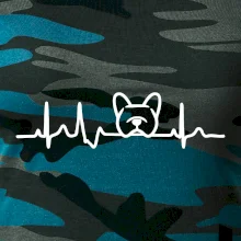 EKG Francúzsky buldoček hlava