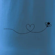 Dráha letu včely - srdce