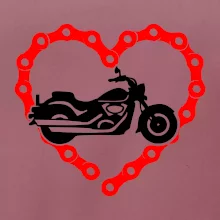 Moto srdce reťaz - chopper