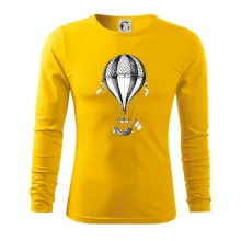 Teplovzdušný balón kreslený