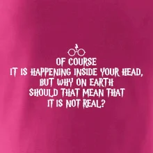 Of course it is happening inside your head