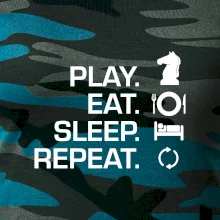 Eat sleep play - šach